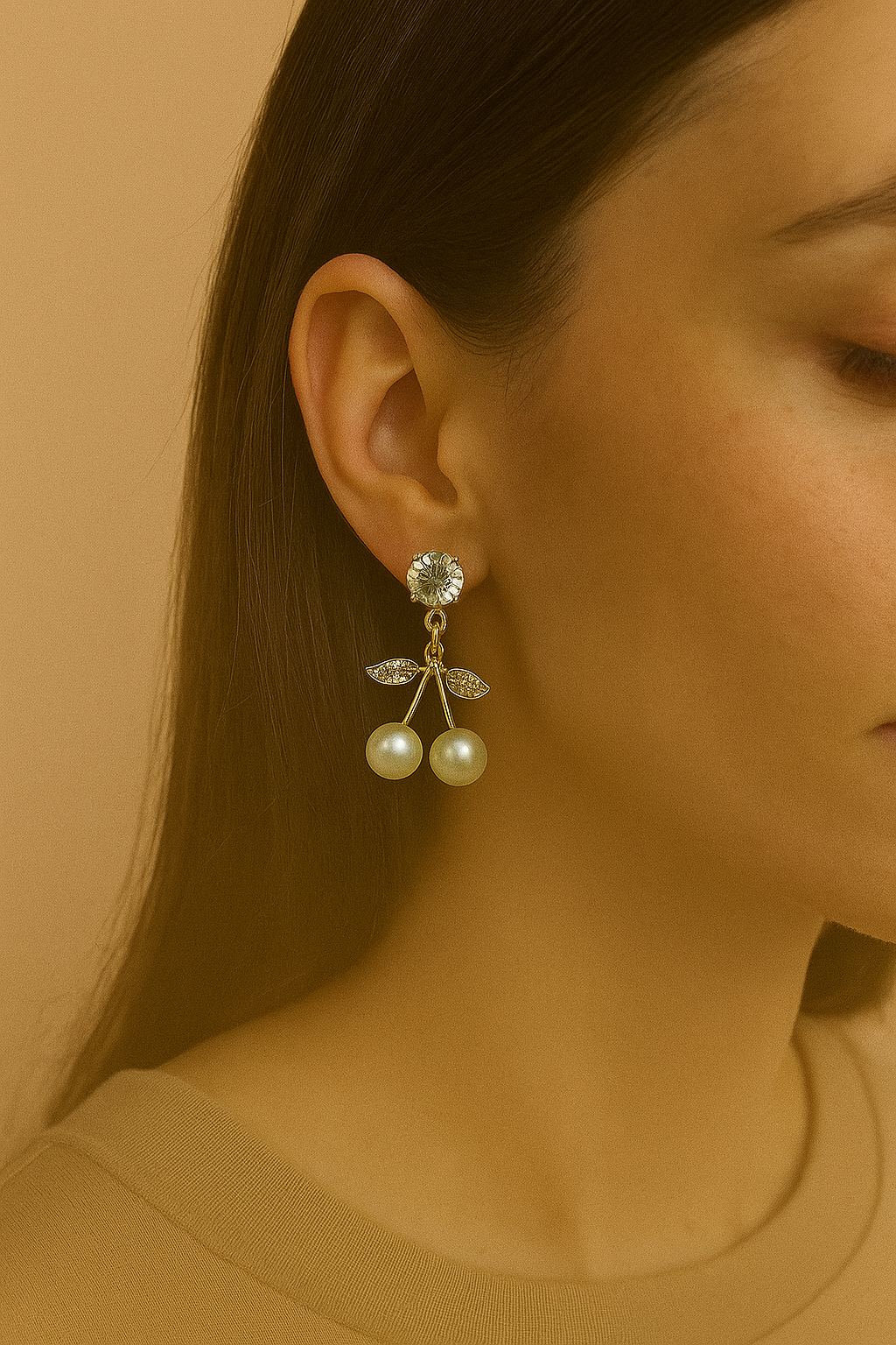 IKEAPK Elegant Pearl Drop Earrings for Women