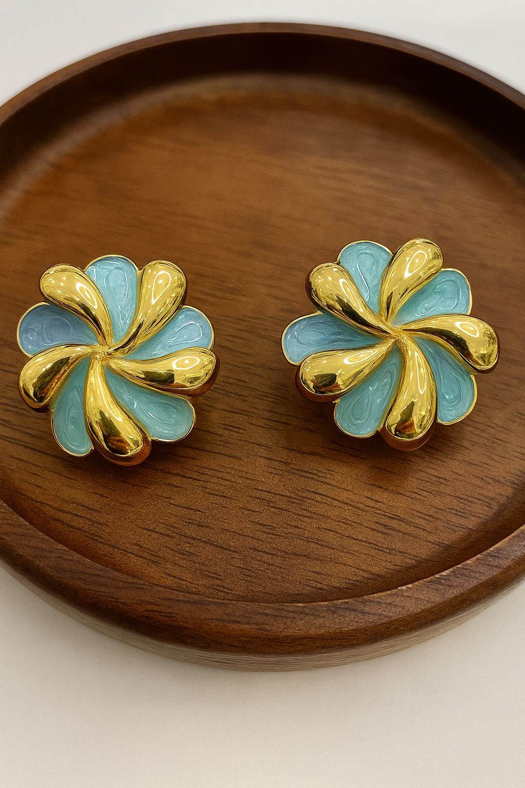 IKEAPK Big Petal Flower Earrings