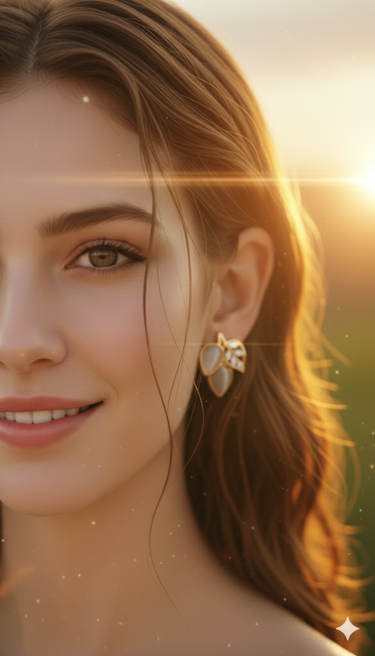 IKEAPK Elegant Silver Leaf Stud Earrings