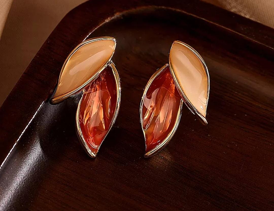 IKEAPK Elegant Leaf Design Earrings for Women