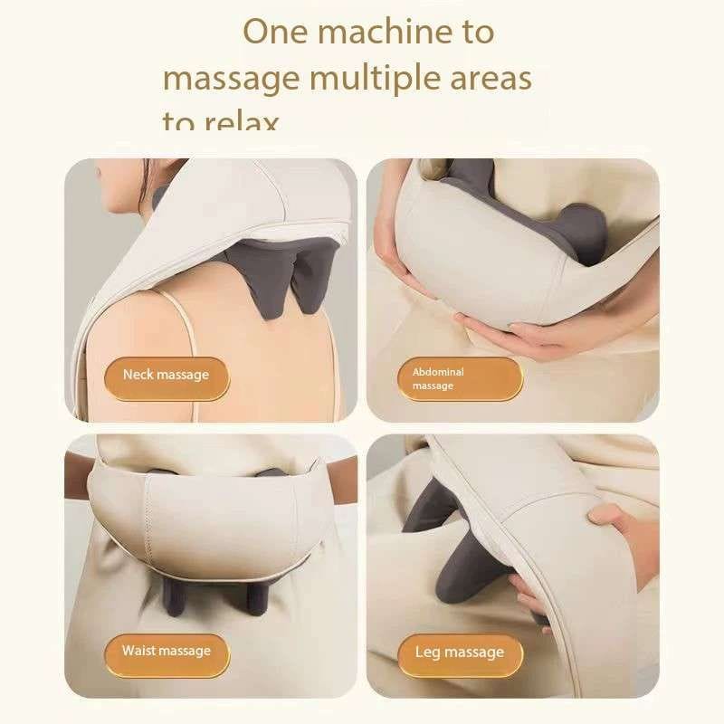 IKEAPK Neck & Shoulder Massager with Heat | 3D Kneading Massage, Pain Relief, Stress Relaxation – Premium Body Massager for Home & Office